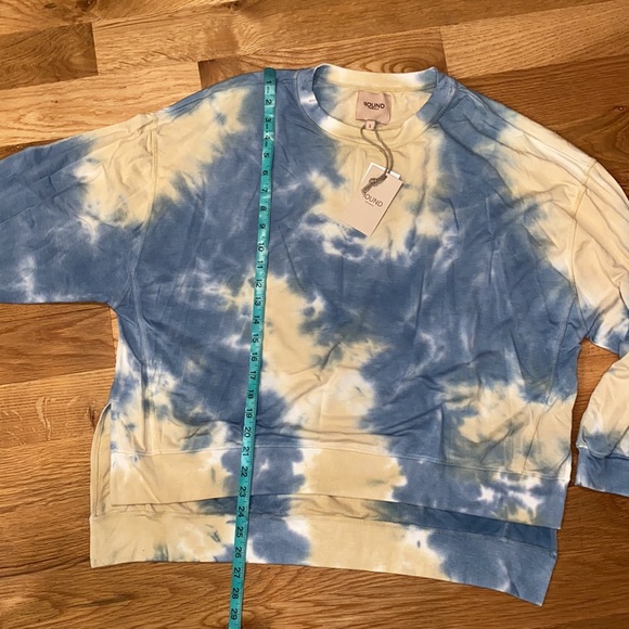 NWT FOUND Step Hem Cozy Sweatshirt In Moon Shadow Tie Dye - Picture 7 of 8